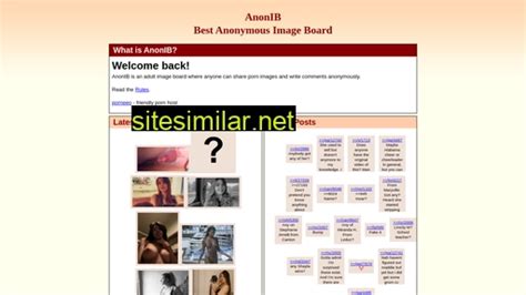 anonib sites like|Top 7 anonib.al Alternatives & Competitors .